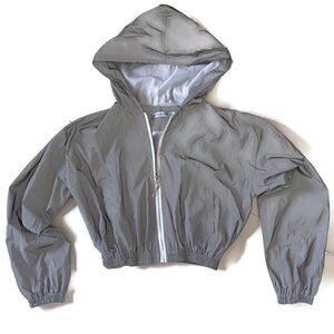 My Mum Made It Cropped Hooded Jacket XS